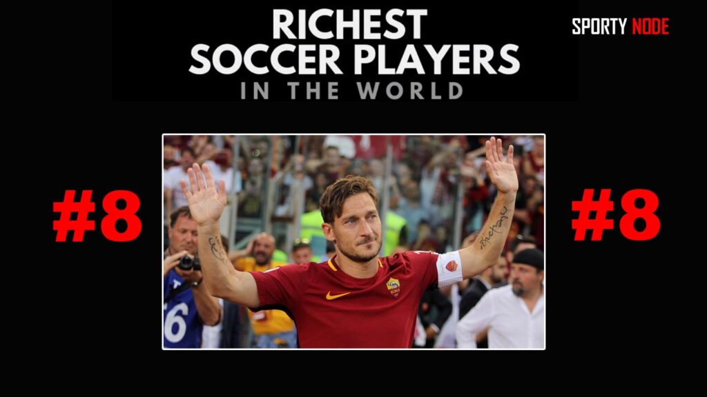 Francesco Totti 8th Richest Soccer Players